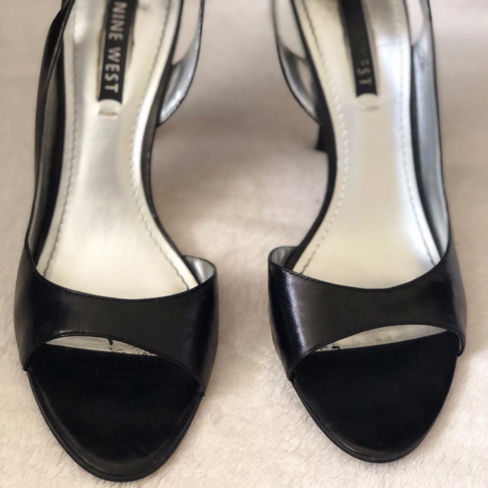Nine West Black High Heel Sandals